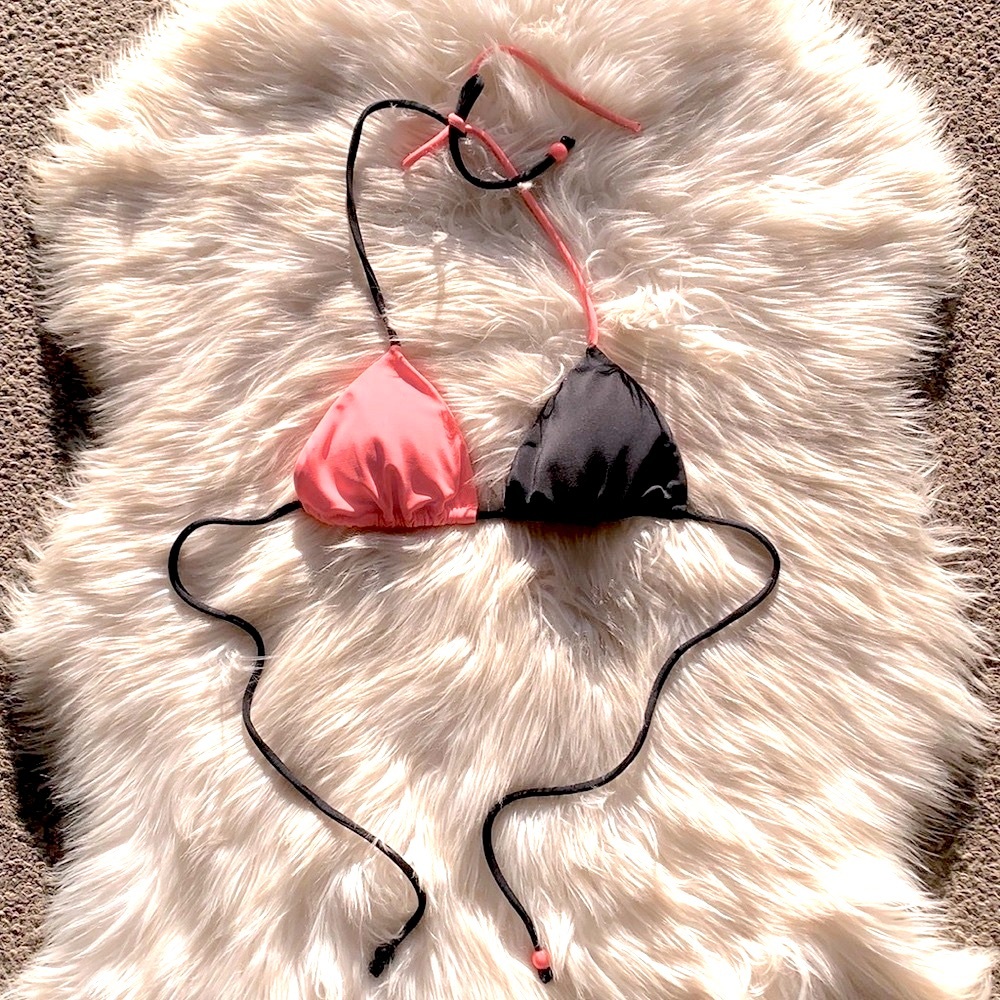 Victoria’s Secret Colorblock Triangle Padded Biki… - image 1